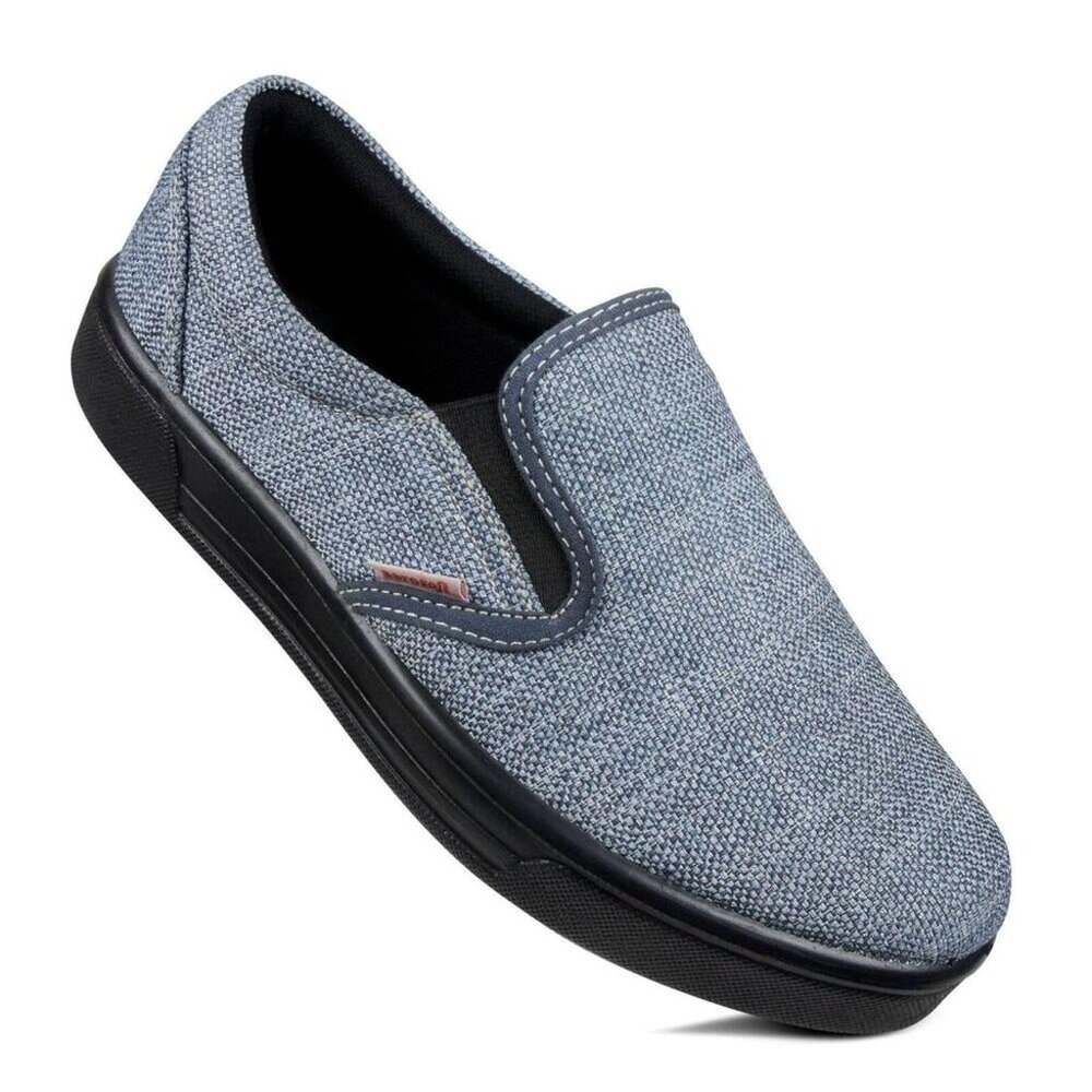 Aerosoft Blue Slip On Flat Loafer Comfort Shoes NWT